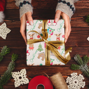 PAPIER CADEAU PLAISIR NOËL FESTIVE JOY CADEAU PAPIER À REPASSER