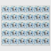 Papier Cadeau Plan Breaching Orca (Plat)