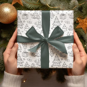 Papier Cadeau Plan Coloriage De Noël