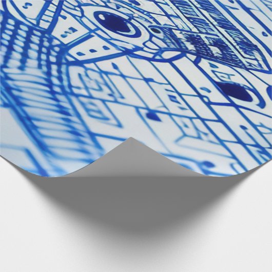 Papier Cadeau Plan directeur (Coin)