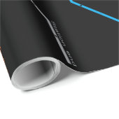 Papier Cadeau Plan du métro de la ville (Coin rond)