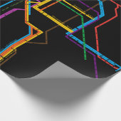 Papier Cadeau Plan du métro de la ville (Coin)