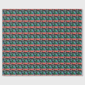 Papier Cadeau Plan modèle coloré (Plat)