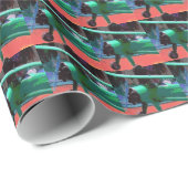 Papier Cadeau Plan modèle coloré (Coin rond)