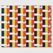 Papier Cadeau Plan Plan BELGIQUE DRAPEAU (Plat)