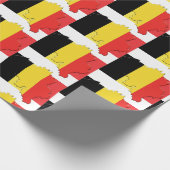 Papier Cadeau Plan Plan BELGIQUE DRAPEAU (Coin)