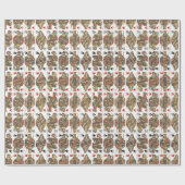 Papier Cadeau Planche antique de cartes (Plat)