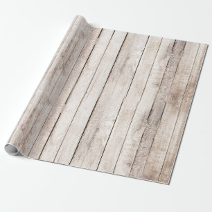 Papier Cadeau Planches de grange en bois rustique Mariage en boi