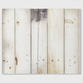 Papier Cadeau Planches en bois blanches (Plat)