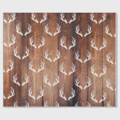 Papier Cadeau Planches en bois de la grange rustique et colliers (Plat)