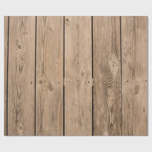 Papier Cadeau Planches en bois III (Plat)