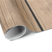 Papier Cadeau Planches en bois III (Coin rond)