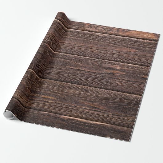 Papier Cadeau Planches en bois vieilli en Russie (Déroulé)