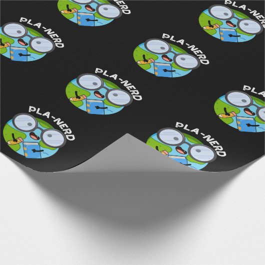 Papier Cadeau Planerd Funny Planet Puns Dark BG (Coin)