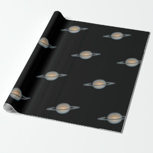 Papier Cadeau Planète Saturne avec Motif anneau