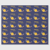 Papier Cadeau Planètes d'anniversaire et Rockship dans l'espace (Plat)