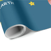 Papier Cadeau Planètes du système solaire (Coin rond)