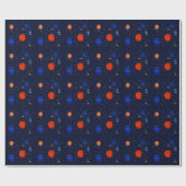 Papier Cadeau Planètes et galaxies dans l'espace (Plat)