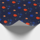 Papier Cadeau Planètes et galaxies dans l'espace (Coin)