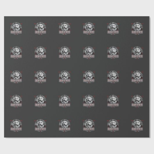 Papier Cadeau Plans de Retriever doré Conception de badge de chi (Plat)