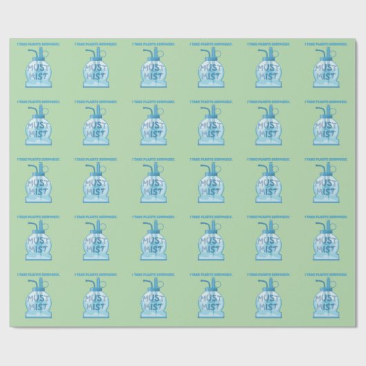 Papier Cadeau Plant mister misting pot plants (Plat)