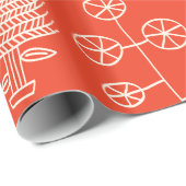 Papier Cadeau plante botanique (Coin rond)