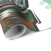 Papier Cadeau Plante Cactus Dans Un Pot (Coin rond)