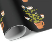 Papier Cadeau Plante café (Coin rond)