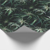 Papier Cadeau Plante d'araignée d'aquarelle (foncé) (Coin)