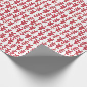 Papier Cadeau Plante de cactus rouge (Coin)