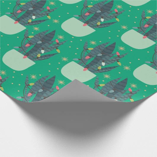 Papier Cadeau Plante de serpent de Noël (Coin)