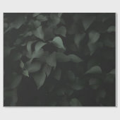 PAPIER CADEAU PLANTE FEUILLES VERTES (Plat)