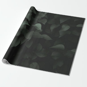 PAPIER CADEAU PLANTE FEUILLES VERTES