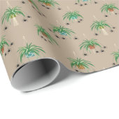 Papier Cadeau Plante Spider (Coin rond)