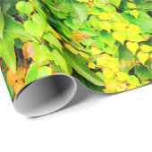 Papier Cadeau Plante vert de haie (Coin rond)