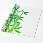 Papier Cadeau Plantes chinois Lucky Bamboo. Art moderne (Déroulé)