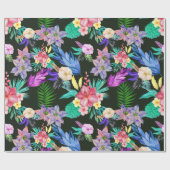 Papier Cadeau Plantes de la jungle tropicale (Plat)