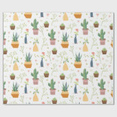 Papier Cadeau Plantes de maison (Plat)