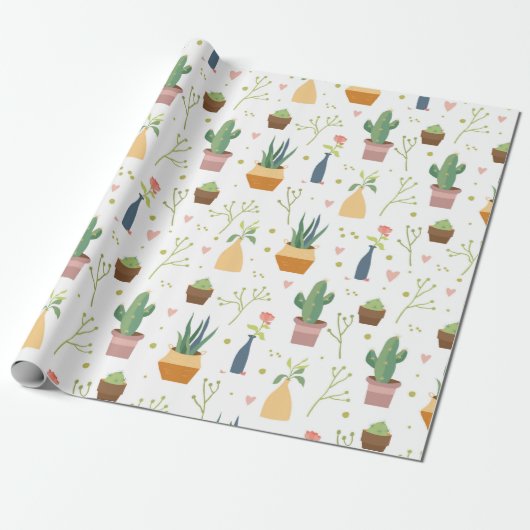 Papier Cadeau Plantes d'intérieur (Déroulé)
