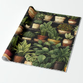 Papier Cadeau Plantes d'intérieur (Déroulé)