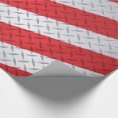 Papier Cadeau Plaque de diamant en acier et en rouge (Coin)