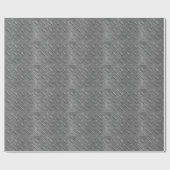 Papier Cadeau plaque de diamant gris (Plat)