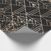 Papier Cadeau Plaque de peinture géométrique Art Déco rétro en o (Coin)