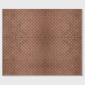 Papier Cadeau Plaque diamant Brown en cuivre (Plat)