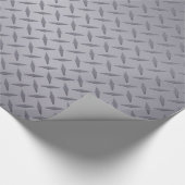 Papier Cadeau Plaque diamant gris acier (Coin)