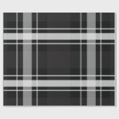 Papier Cadeau Plaqué noir et gris (Plat)