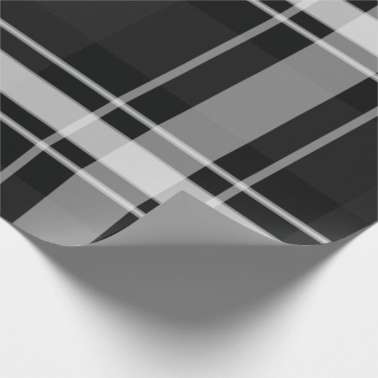 Papier Cadeau Plaqué noir et gris (Coin)