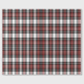 Papier Cadeau Plaqué rouge et noir (Plat)