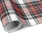 Papier Cadeau Plaqué rouge et noir (Coin rond)