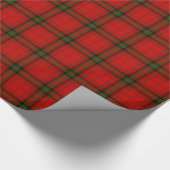 Papier Cadeau Plaque rouge vert tartan MacDougall (Coin)